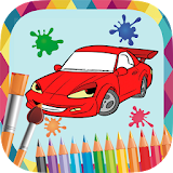 Paint and color cars icon