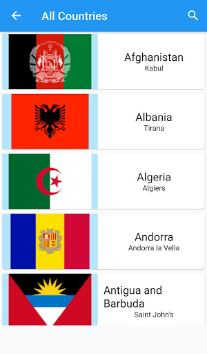 Android application The World screenshort