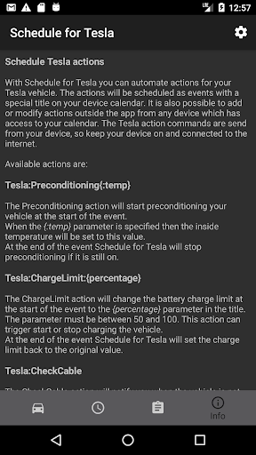 Schedule for Tesla Screen 3