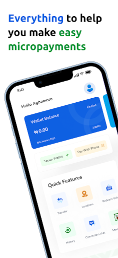 Android application Cowry - Payments App screenshort