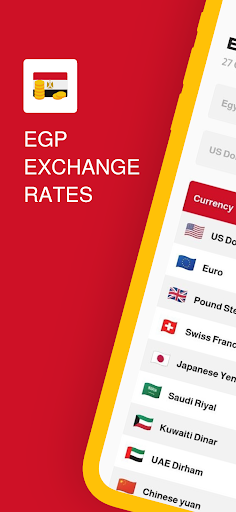 Android application Egyptian Pound Exchange Rates screenshort