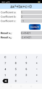 Solving quadratic equations 1.9 APK screenshots 5