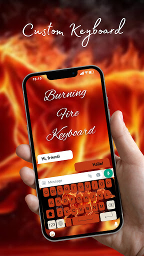 Burning Fire Keyboard Themes