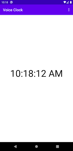 Android application Voice Clock screenshort