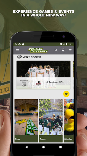 Android application Felician Athletics Gameday screenshort