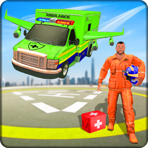 Flying Ambulance Robot Game  Icon