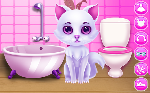Android application Cute Kitty Caring and Dressup screenshort