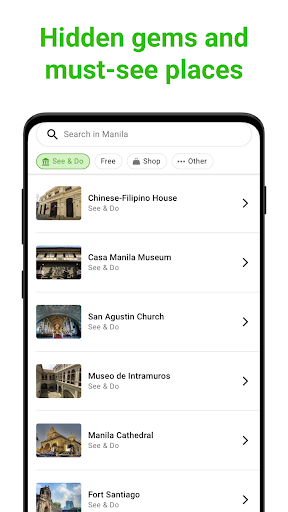 Manila Tour Guide:SmartGuide Screen 3