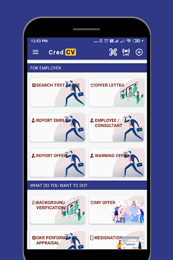 Android application CredCV screenshort