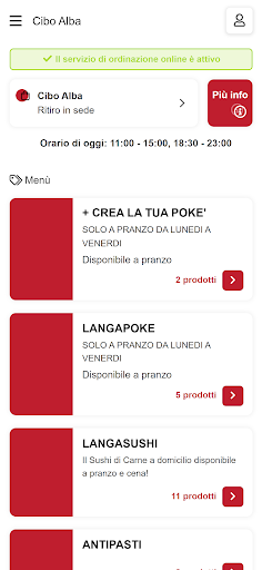 Cibo Alba Screen 2