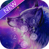 night wolf keypad lock screen icon