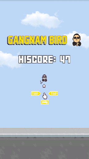 Android application Gangnam Bird screenshort