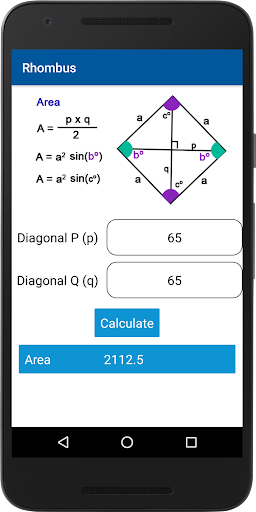 Geometry Formula Calculator By Simpleapps Google Play Japan Searchman App Data Information