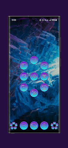 Tango Blue Purple Icon Pack Screen 2