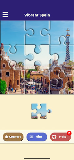 Android application Vibrant Spain Puzzle screenshort