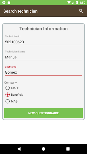 Android application CRCAFE screenshort