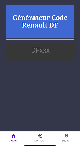 Android application Data DTC Code DFxxx screenshort