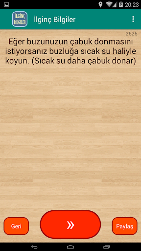 İlginç Bilgiler Screen 2