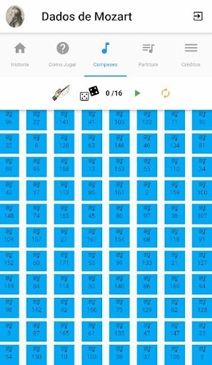 Dados de Mozart Screen 3