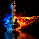 Fiery Guitar On Water LWP icon