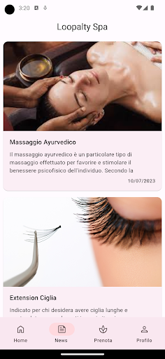 Loopalty Spa Screen 2