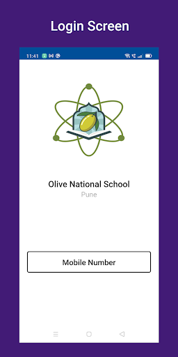 Android application Olive National School screenshort