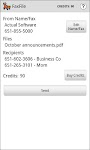 screenshot of FaxFile - Send Fax from phone