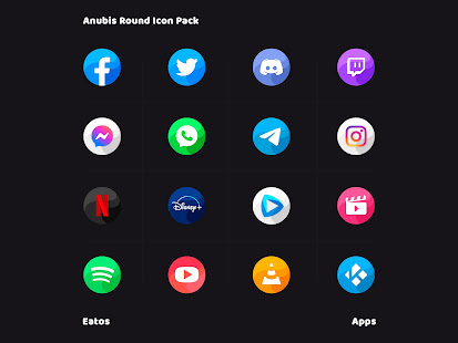 Anubis - Round Icon Pack 1.4 APK + Мод (Unlimited money) за Android