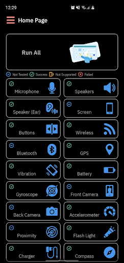 Android application Device Check screenshort