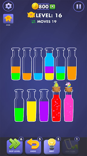 Android application Color Sort Water Sort Puzzle screenshort