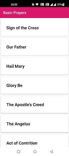 Android application Catholic Prayer Devotions screenshort