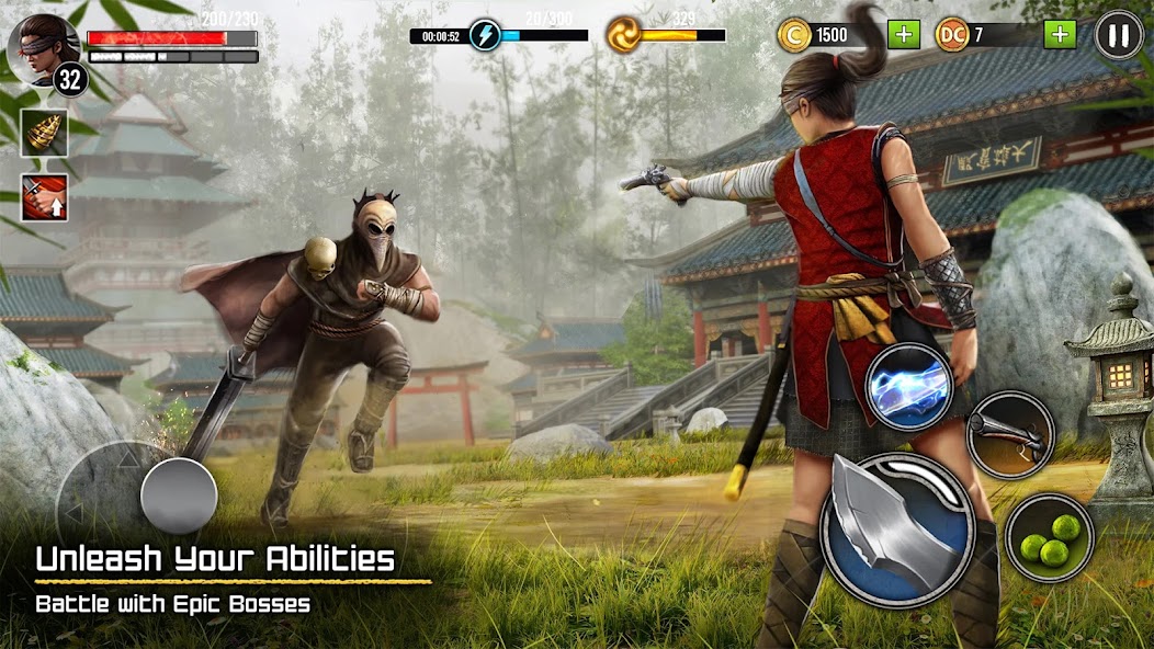 Ninja Ryuko: Shadow Ninja Game 1.3.1 APK + Мод (Unlimited money) за Android