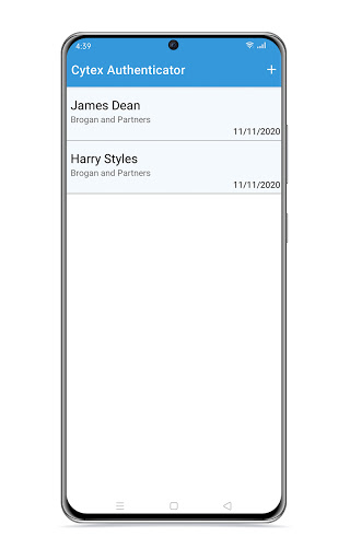 Cytex Authenticator Screen 3