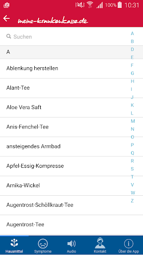 BKK VBU Hausmittel App