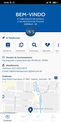 Android application W Souza screenshort