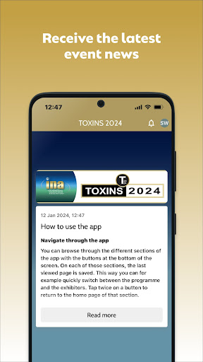 Android application TOXINS 2024 screenshort
