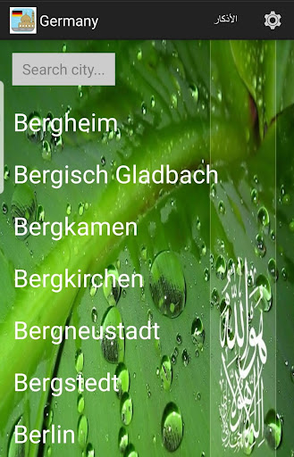 Germany Prayer Timings Screen 2