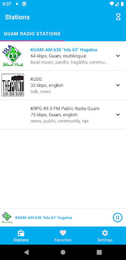 Android application Guam Radio Stations screenshort