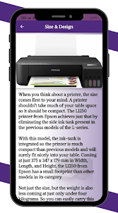 Epson L1250 printer Guide