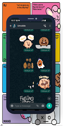 Shooky BT21 Animated WASticker Screen 2