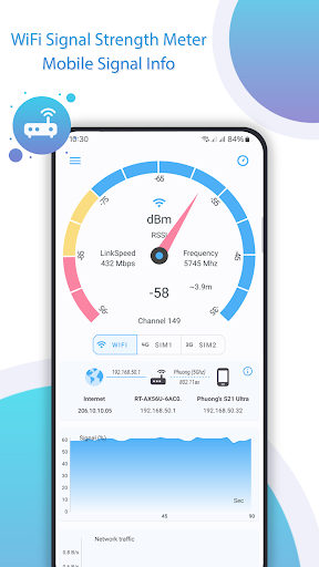 Screenshot of Net Signal Pro:WiFi & 5G Meter
