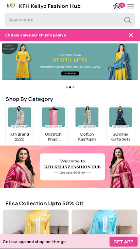 Android application KFH Kellyz Fashion Hub screenshort