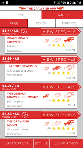 The Crawfish App