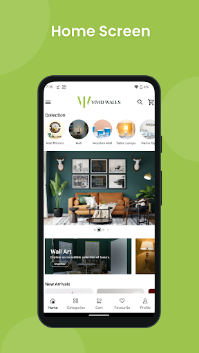 Android application vividwalls screenshort