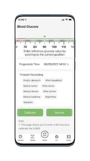 AiDEX-ar mmol/L Screen 3