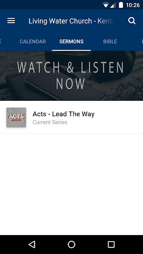 Living Water Church Screen 3