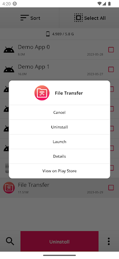 Easy Uninstaller Screen 3