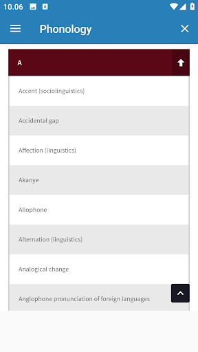 Android application Phonology screenshort