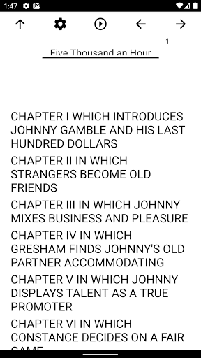 Android application Book, Five Thousand an Hour screenshort
