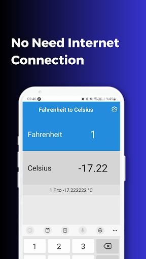 Fahrenheit to Celsius Pro Screen 2